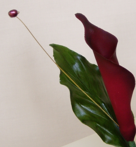 Calla Cascade Wedding Cake