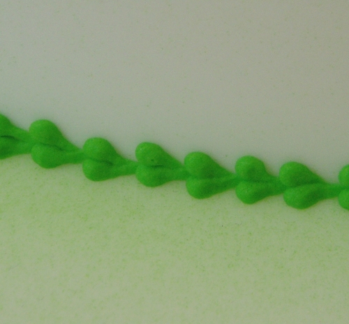 Hearts and Swirls Wedding Cake