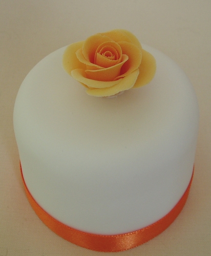 Orange Flowers and Teddies Gift Cakes