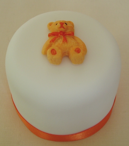 Orange Flowers and Teddies Gift Cakes
