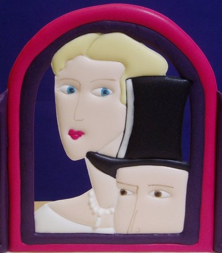 Art Deco Wedding Cake