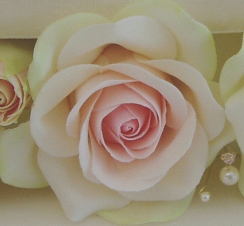 Country Roses Wedding Cake