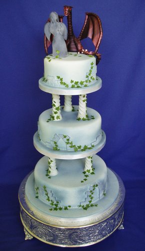 Gothic Angel Wedding Cake