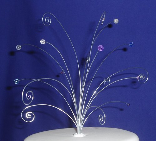 Hearts and Jewels Wedding Cake