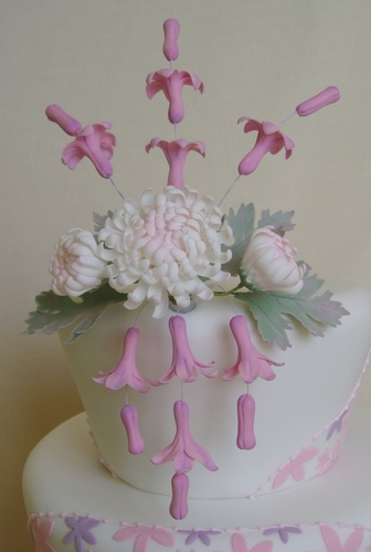 Japanese Style Wonky Wedding Cake