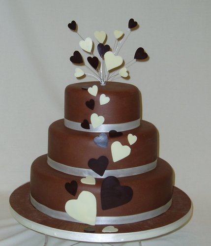 Milk Chocolate Hearst Wedding Cake