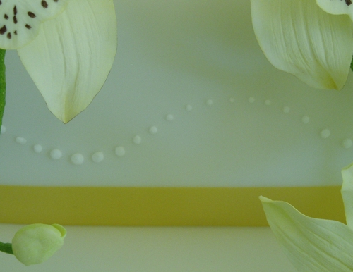 Orchid Cascade Wedding Cake