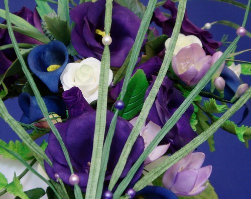 Purple Heart Wedding Cake