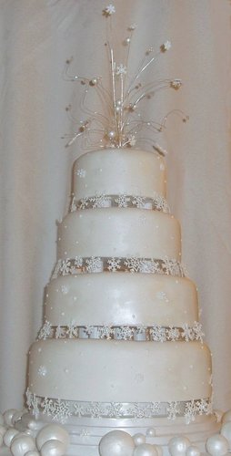 Snowflake Wedding Cake